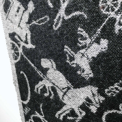 Coach wool-cashmere horse &amp; carriage scarf
