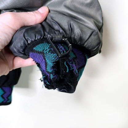 vintage sundown avro airplane puffer jacket - size medium