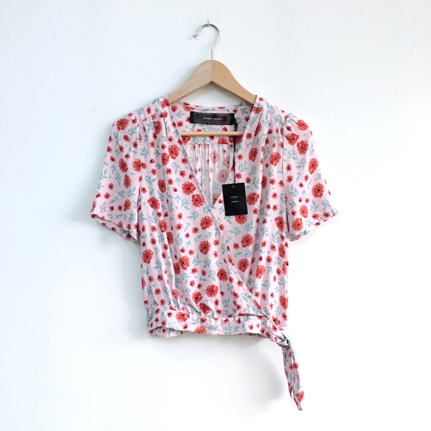 CODExMODE Floral side-tie top - size xs