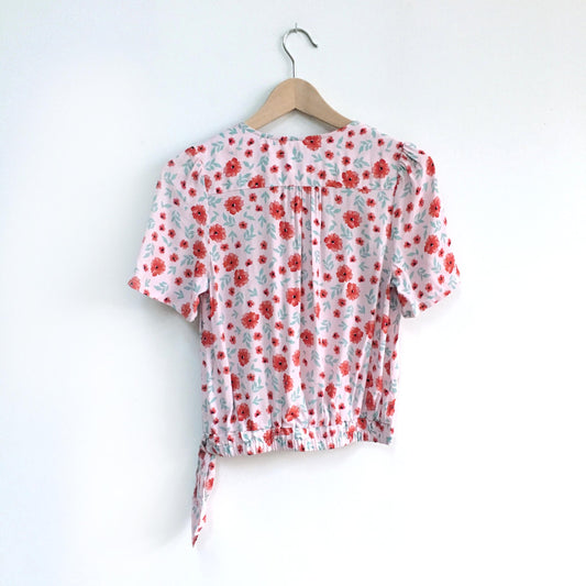 CODExMODE Floral side-tie top - size xs