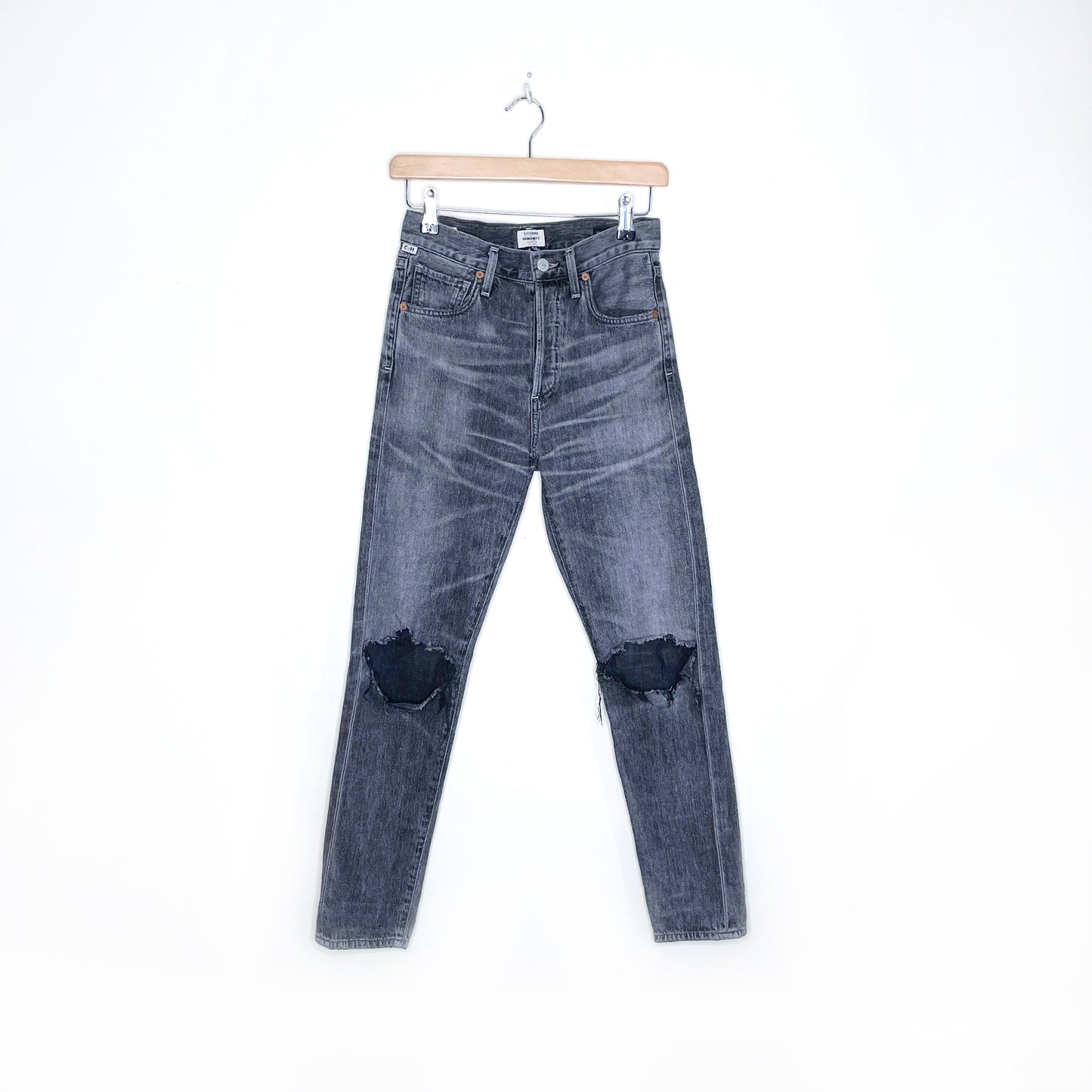 citizens of humanity liya high rise classic fit crop jeans - size 22 (fits like 25)