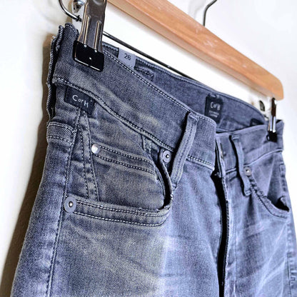 citizens of humanity high rise raw hem rocket skinny jeans - size 26