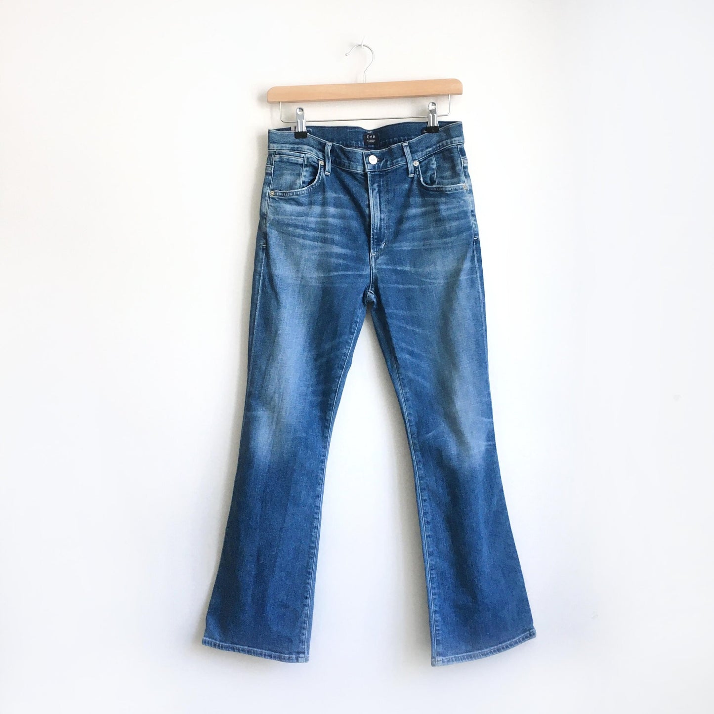 Citizens of Humanity Fleetwood Crop High-Rise Flare Jeans - size 30