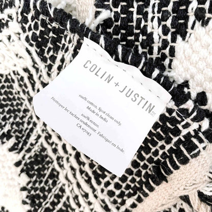 colin + justin moroccan diamond weave fringe boho area rug