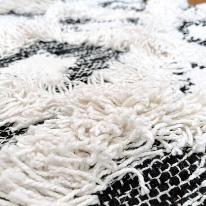 colin + justin moroccan diamond weave fringe boho area rug