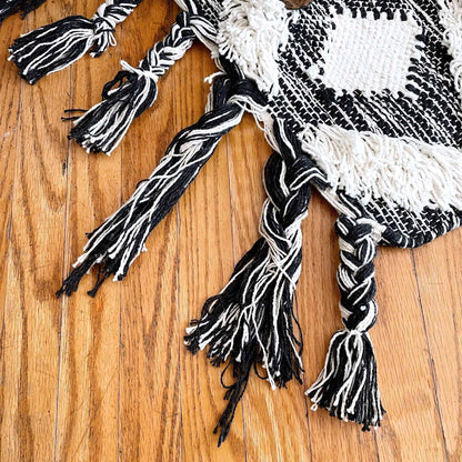 colin + justin moroccan diamond weave fringe boho area rug