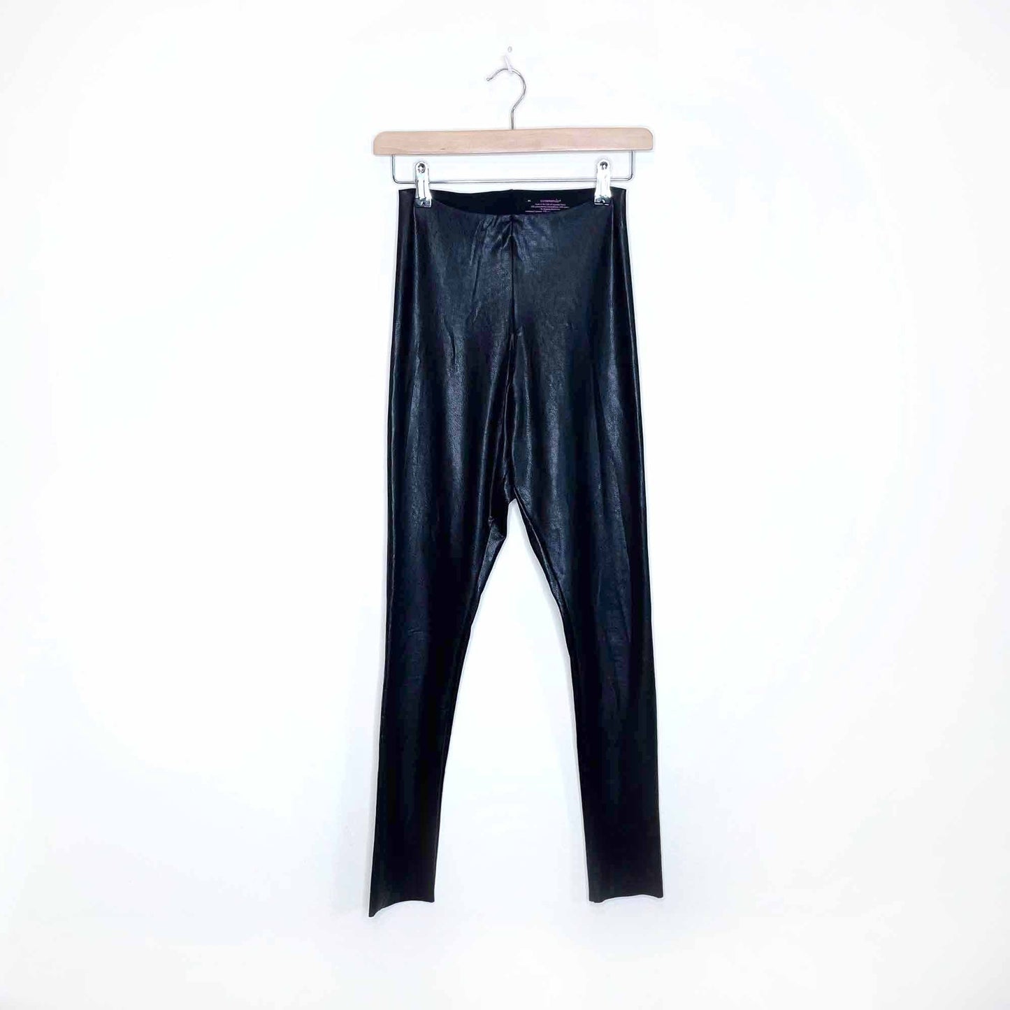 commando 7/8 faux leather high rise legging - size medium