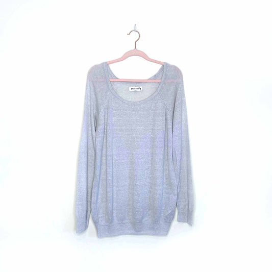 community lightweight hemp-silk slub sweater - size large