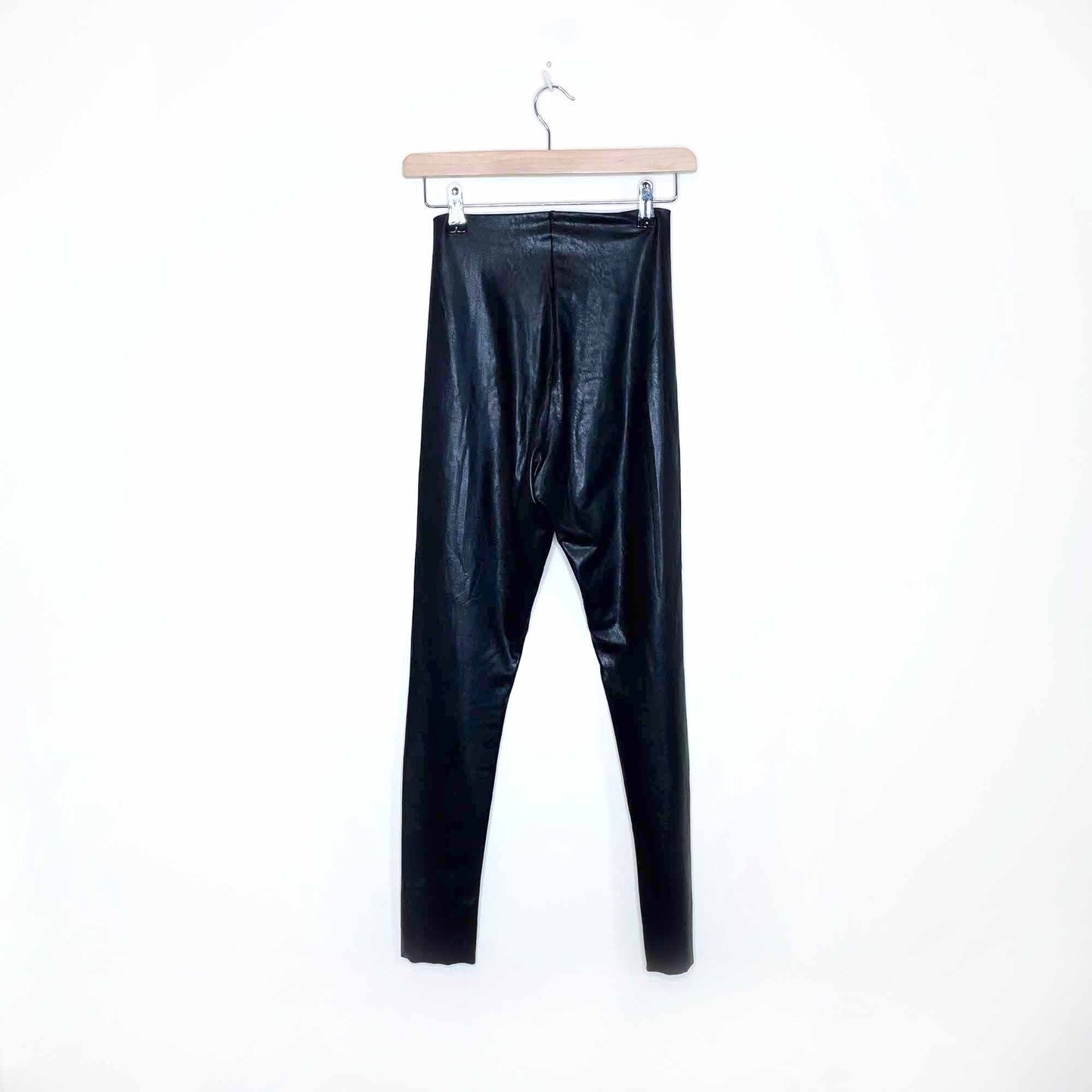 commando 7/8 faux leather high rise legging - size medium