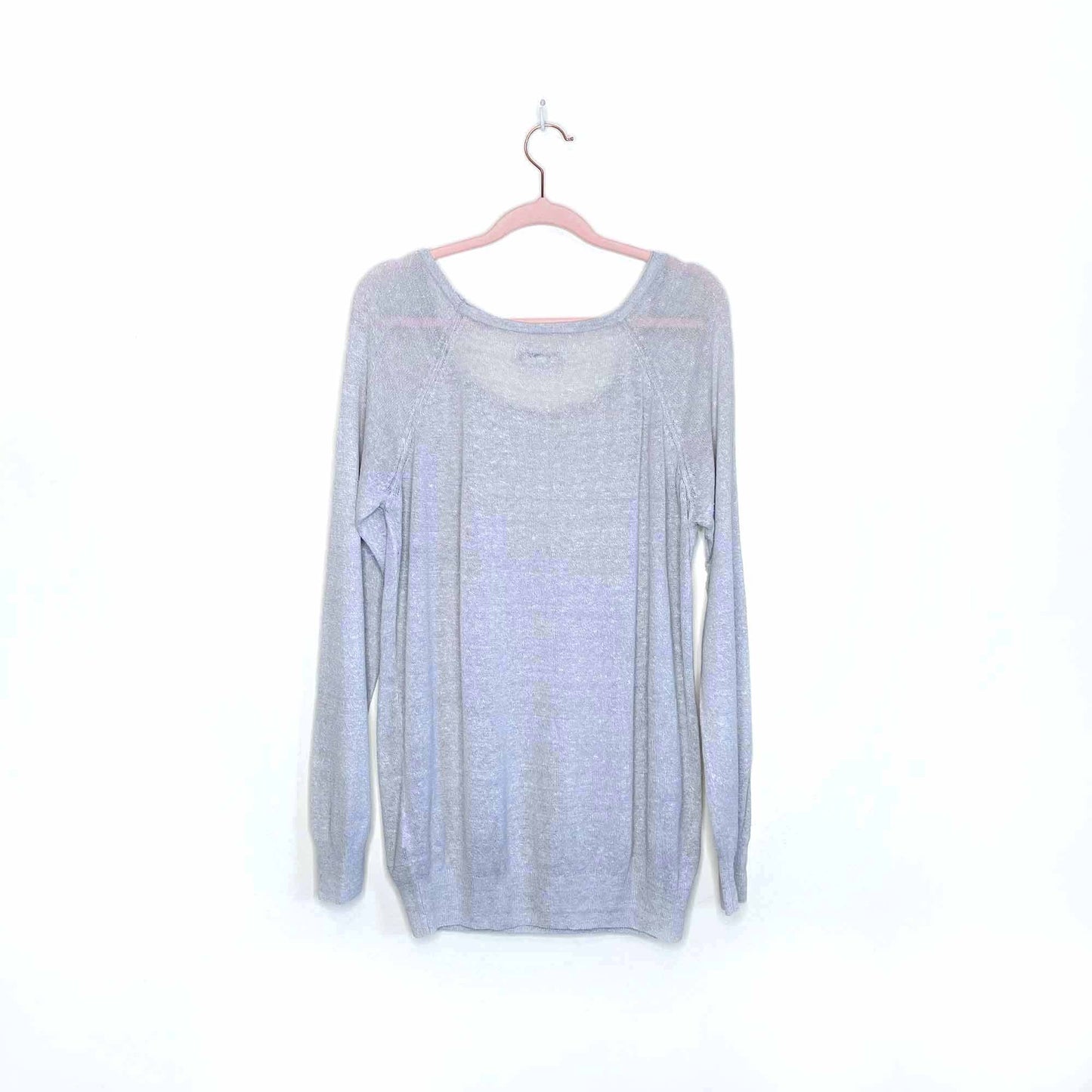 community lightweight hemp-silk slub sweater - size large