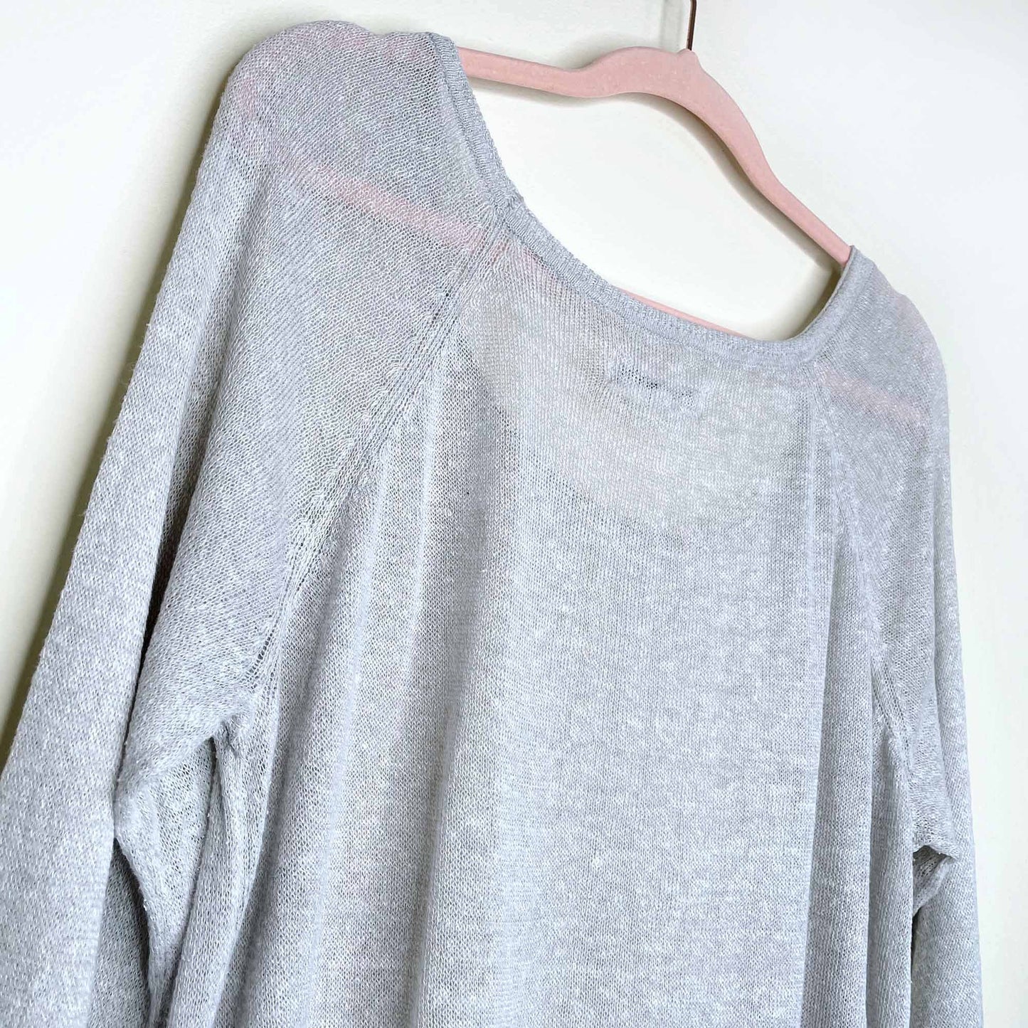 community lightweight hemp-silk slub sweater - size large