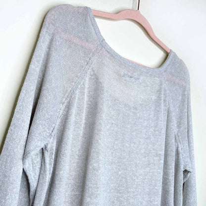 community lightweight hemp-silk slub sweater - size large