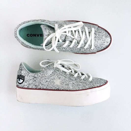Converse x Chiara Ferragni Glitter Slip-ons - size 8