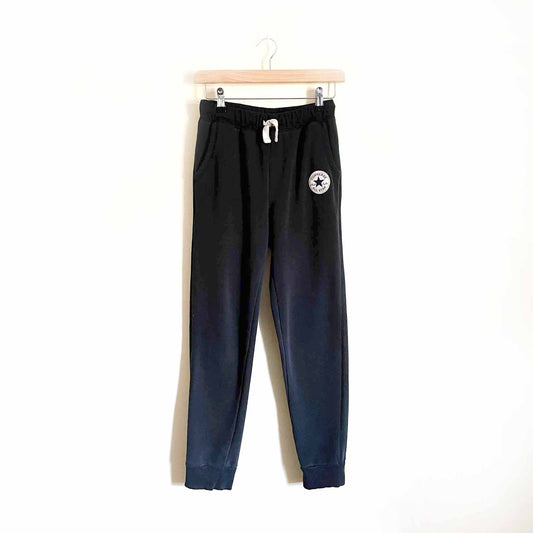 kids converse black slim joggers - size xl