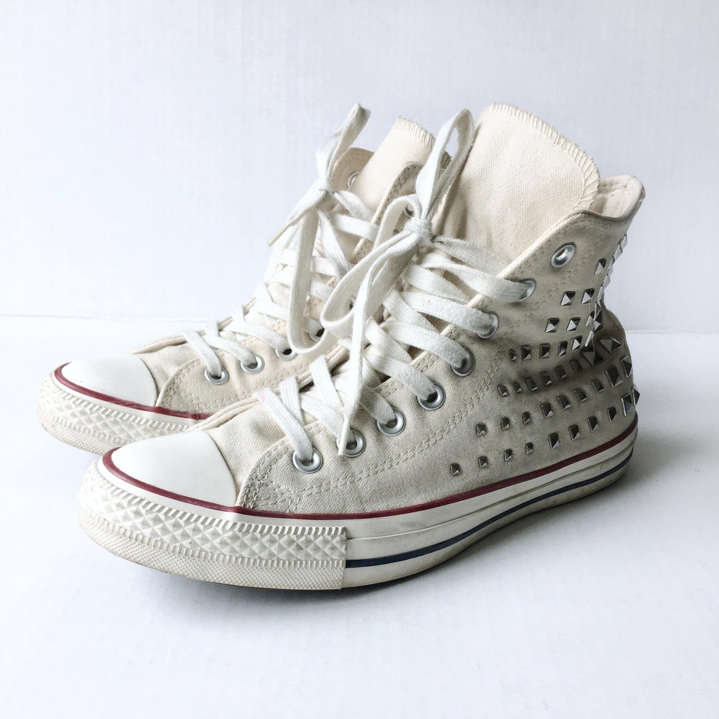 Converse All Star Studded High Tops - size 9