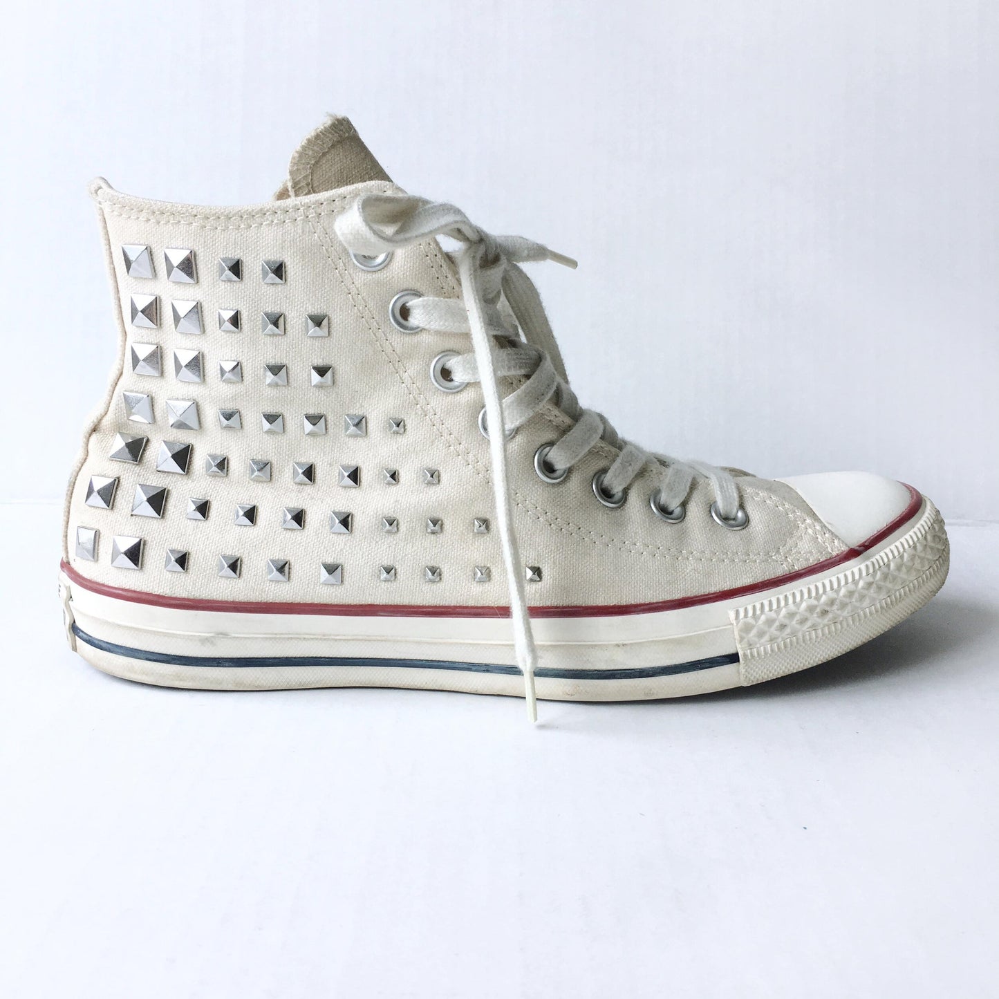 Converse All Star Studded High Tops - size 9