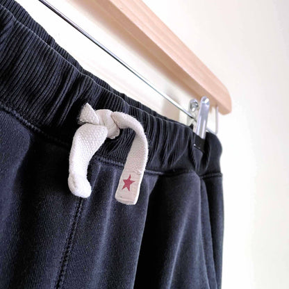 kids converse black slim joggers - size xl