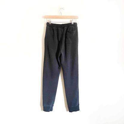 kids converse black slim joggers - size xl