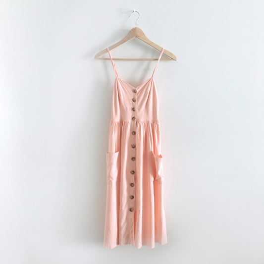 UO Cooperative Emilia A-line Midi Dress - size xs