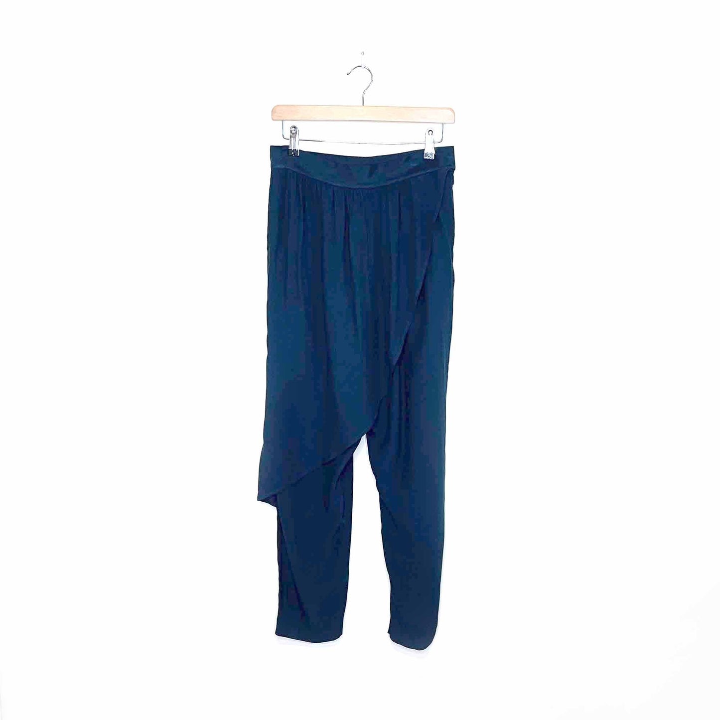 anthropologie corey lynn calter angelica high rise drape front trouser - size 6