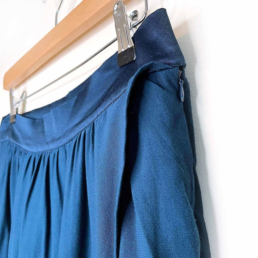 anthropologie corey lynn calter angelica high rise drape front trouser - size 6