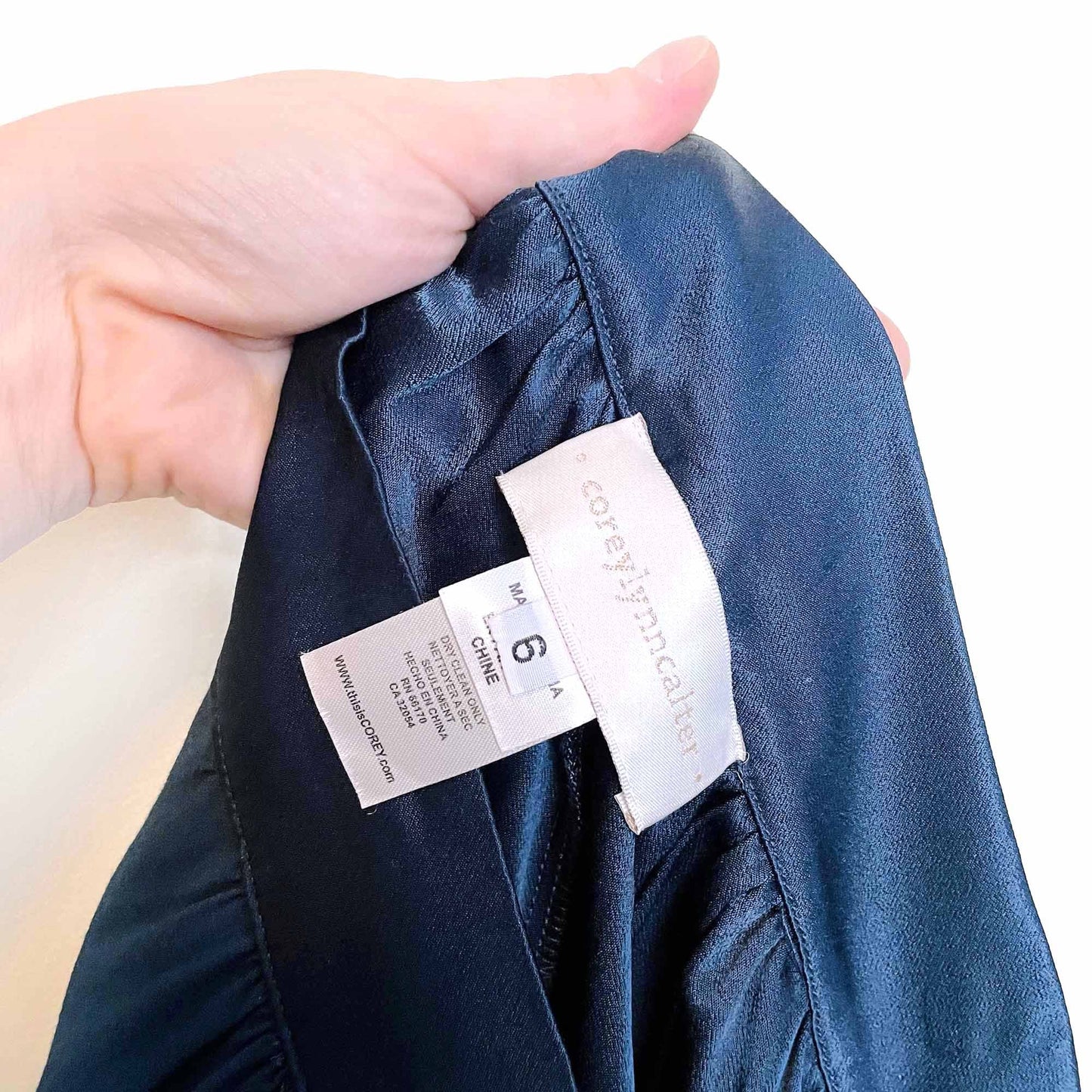 anthropologie corey lynn calter angelica high rise drape front trouser - size 6