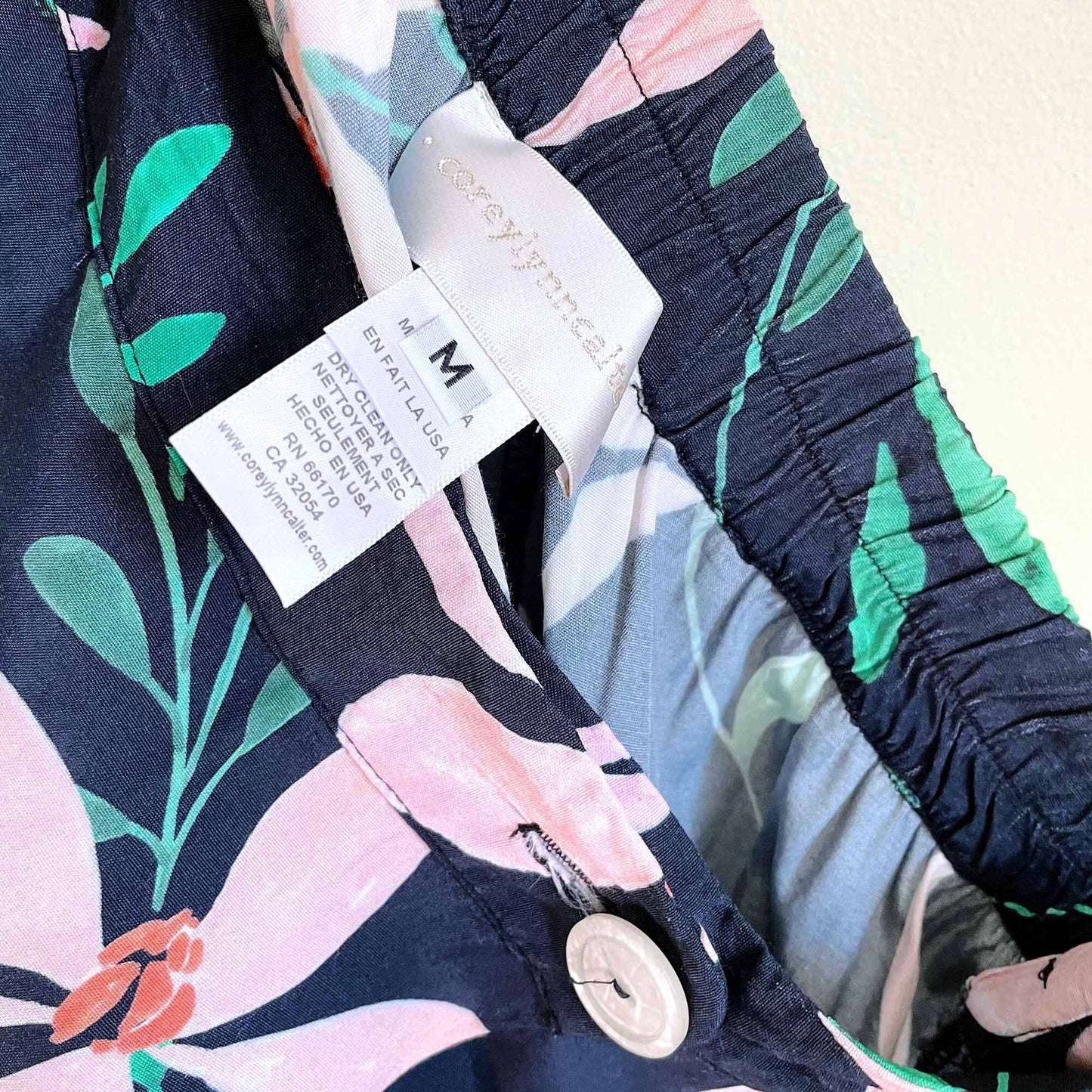 corey lynn calter hattie wide leg floral pants - size small