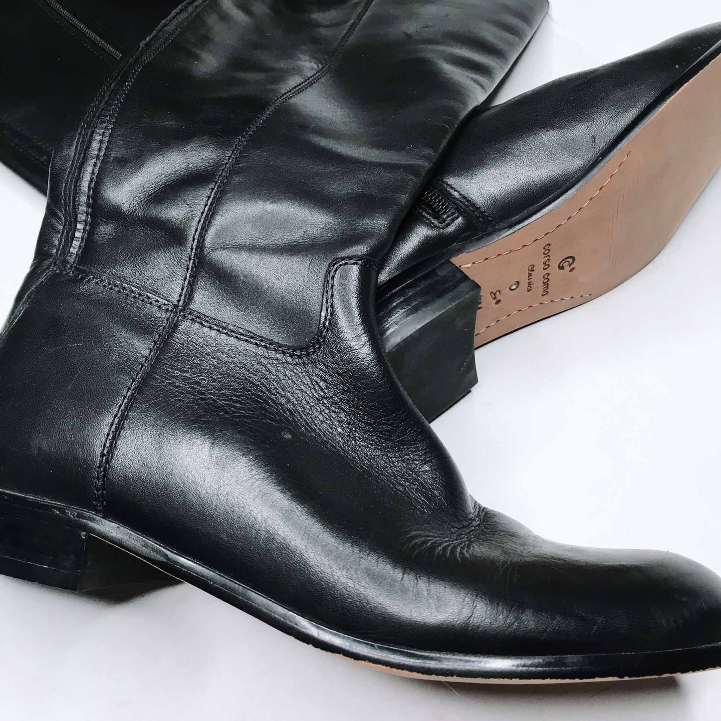 Corso Como tall leather riding boot - size 7