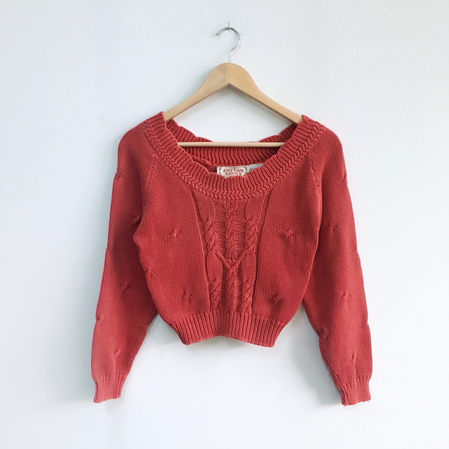 Vintage Cotton Ginny Cropped Sweater - size Small