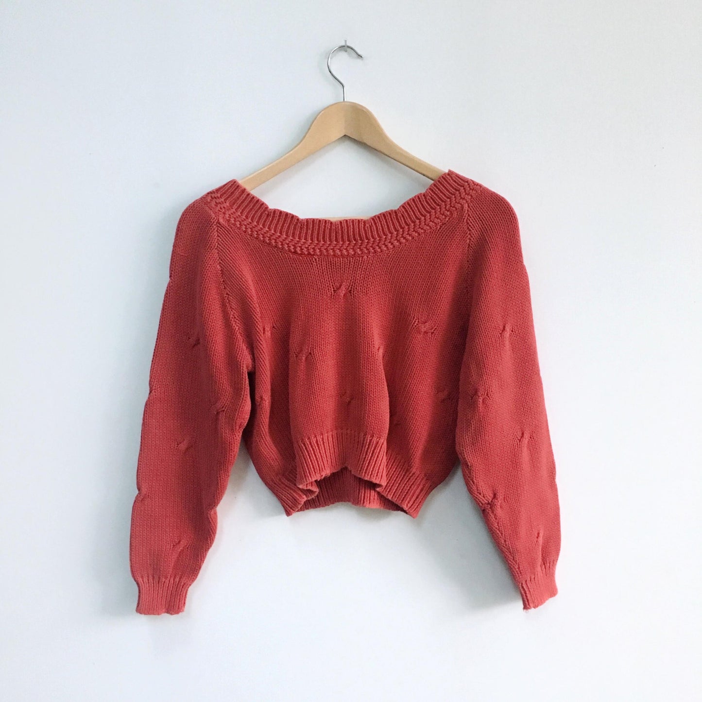 Vintage Cotton Ginny Cropped Sweater - size Small