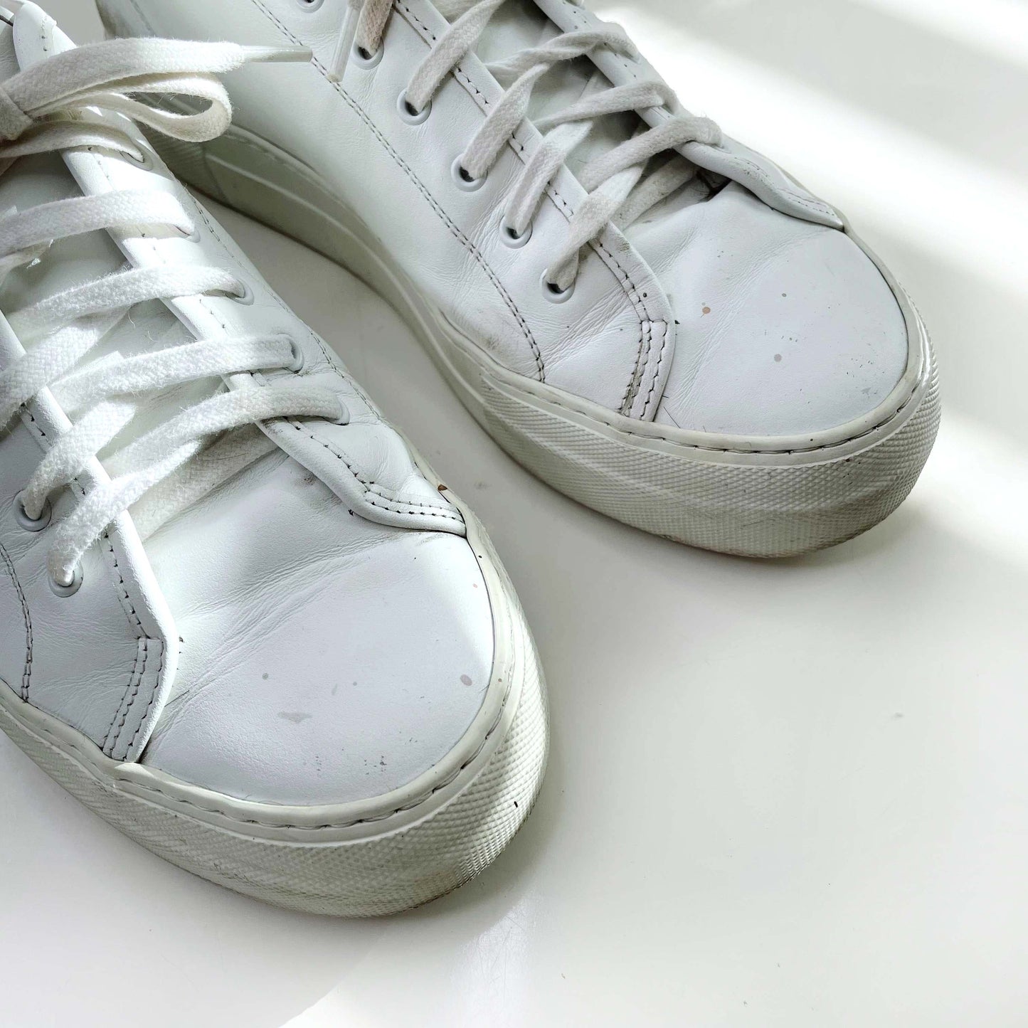 common projects white leather achilles sneaker - size 37