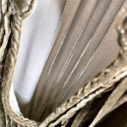 cp shades regina green velvet silk tunic dress - size xs