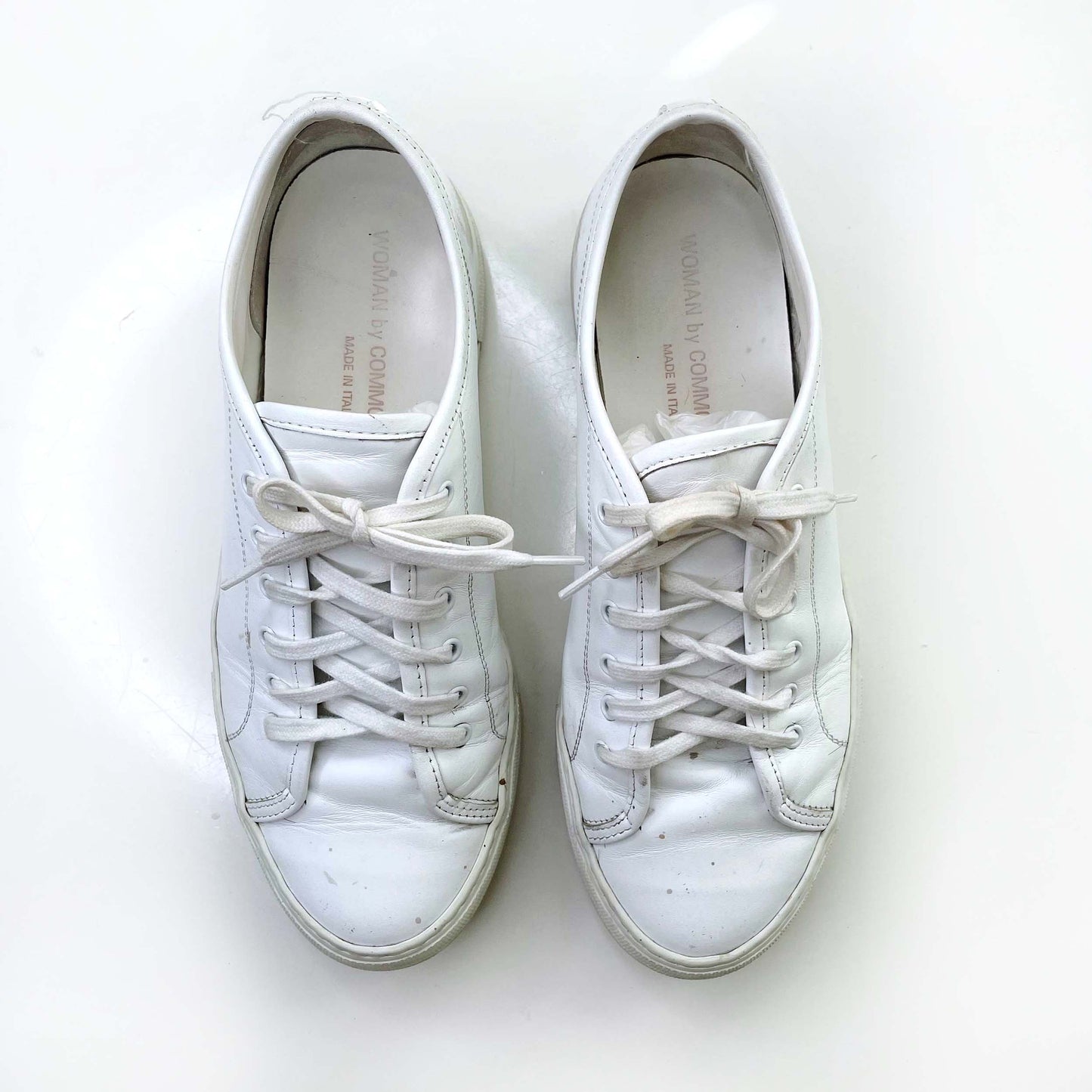 common projects white leather achilles sneaker - size 37