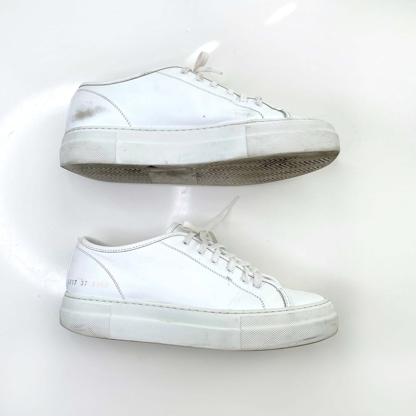 common projects white leather achilles sneaker - size 37