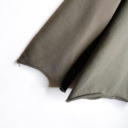 clementines x merotto raw edge crewneck sweatshirt - size xs