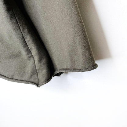 clementines x merotto raw edge crewneck sweatshirt - size xs