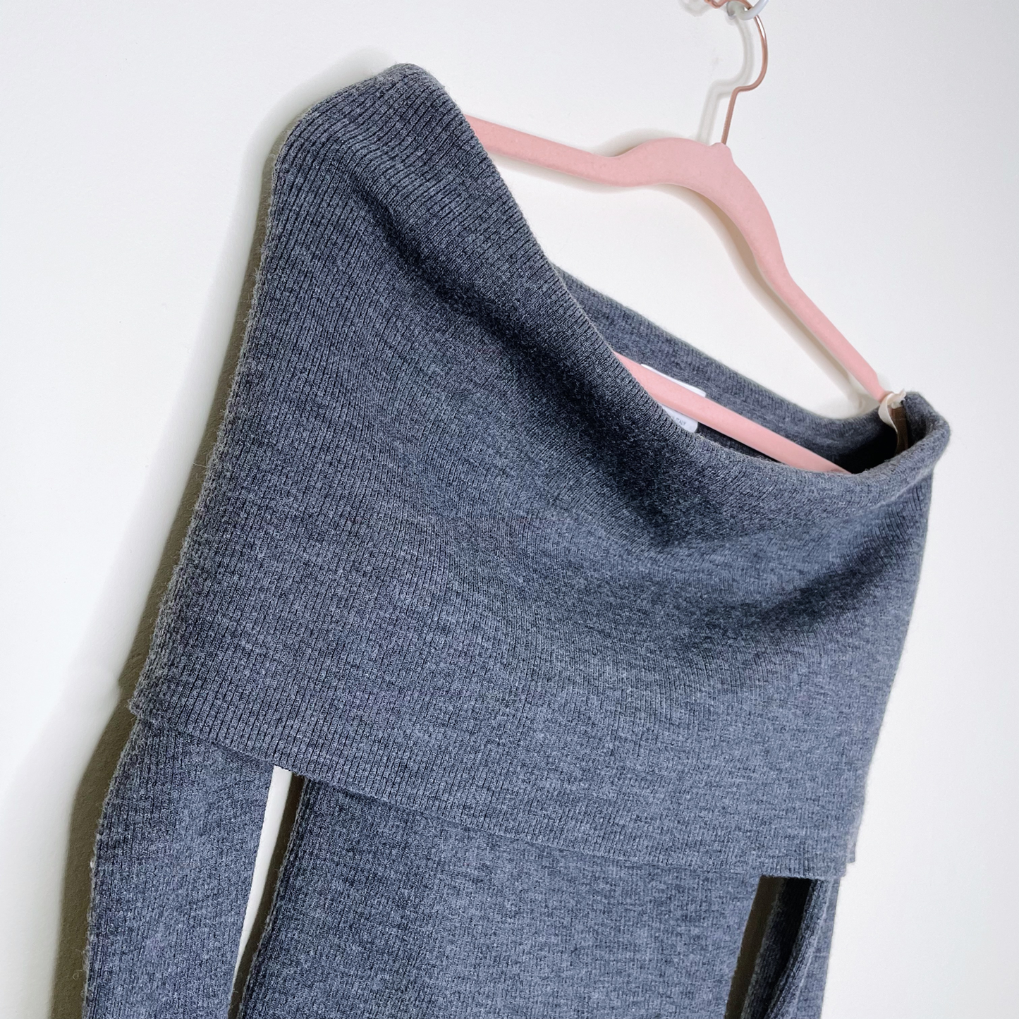 wilfred off shoulder croquis wool-blend sweater - size small