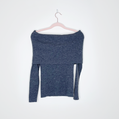 wilfred off shoulder croquis wool-blend sweater - size small