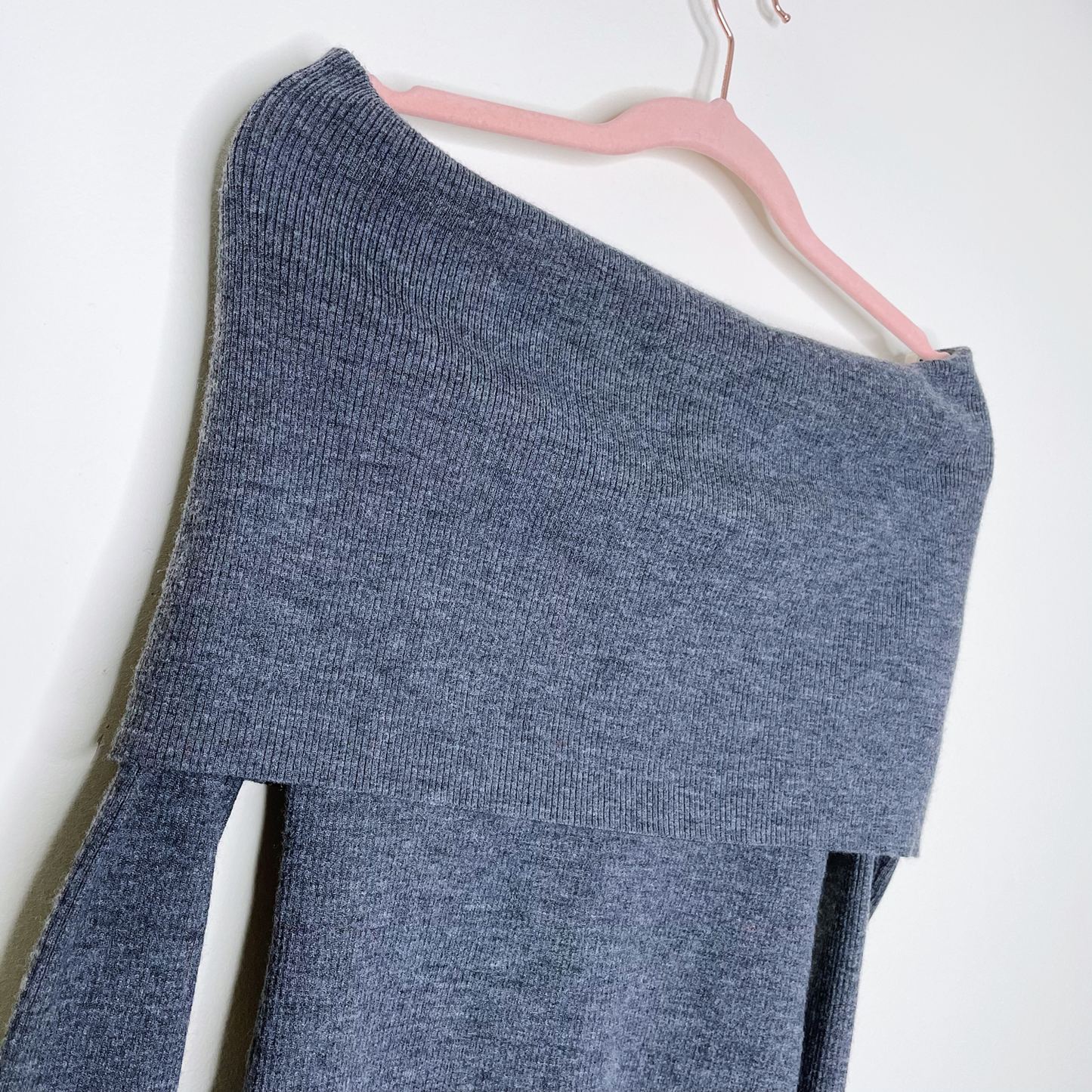 wilfred off shoulder croquis wool-blend sweater - size small