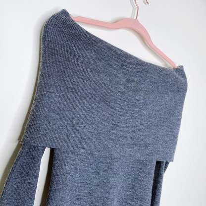 wilfred off shoulder croquis wool-blend sweater - size small