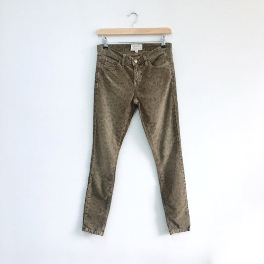 Current Elliott Ankle Skinny in Musket Leopard - size 26