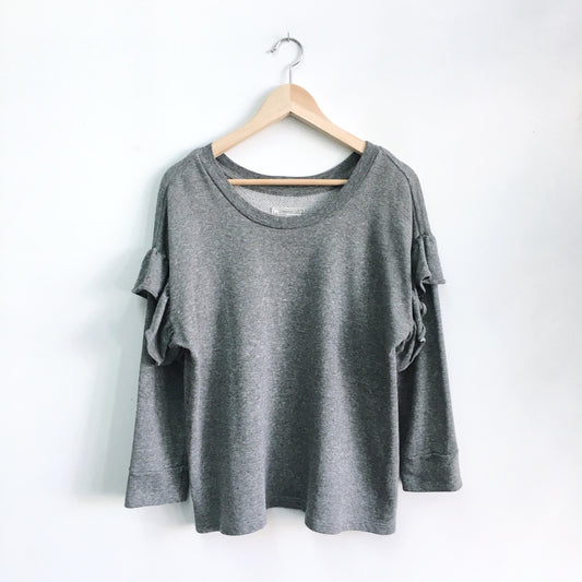Current Elliott Ruffle Sweatshirt - size 0
