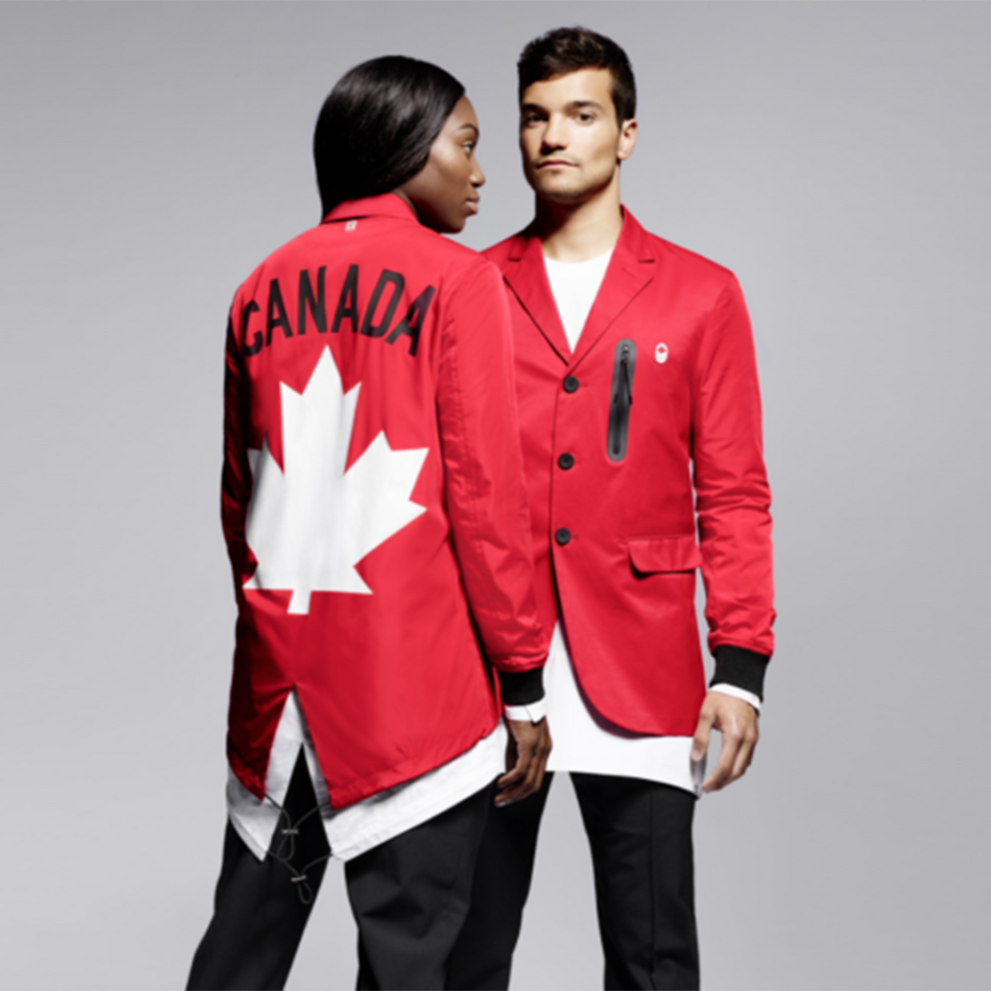 dsquared2 x hbc 2016 rio olympics team canada opening ceremony jacket - size medium