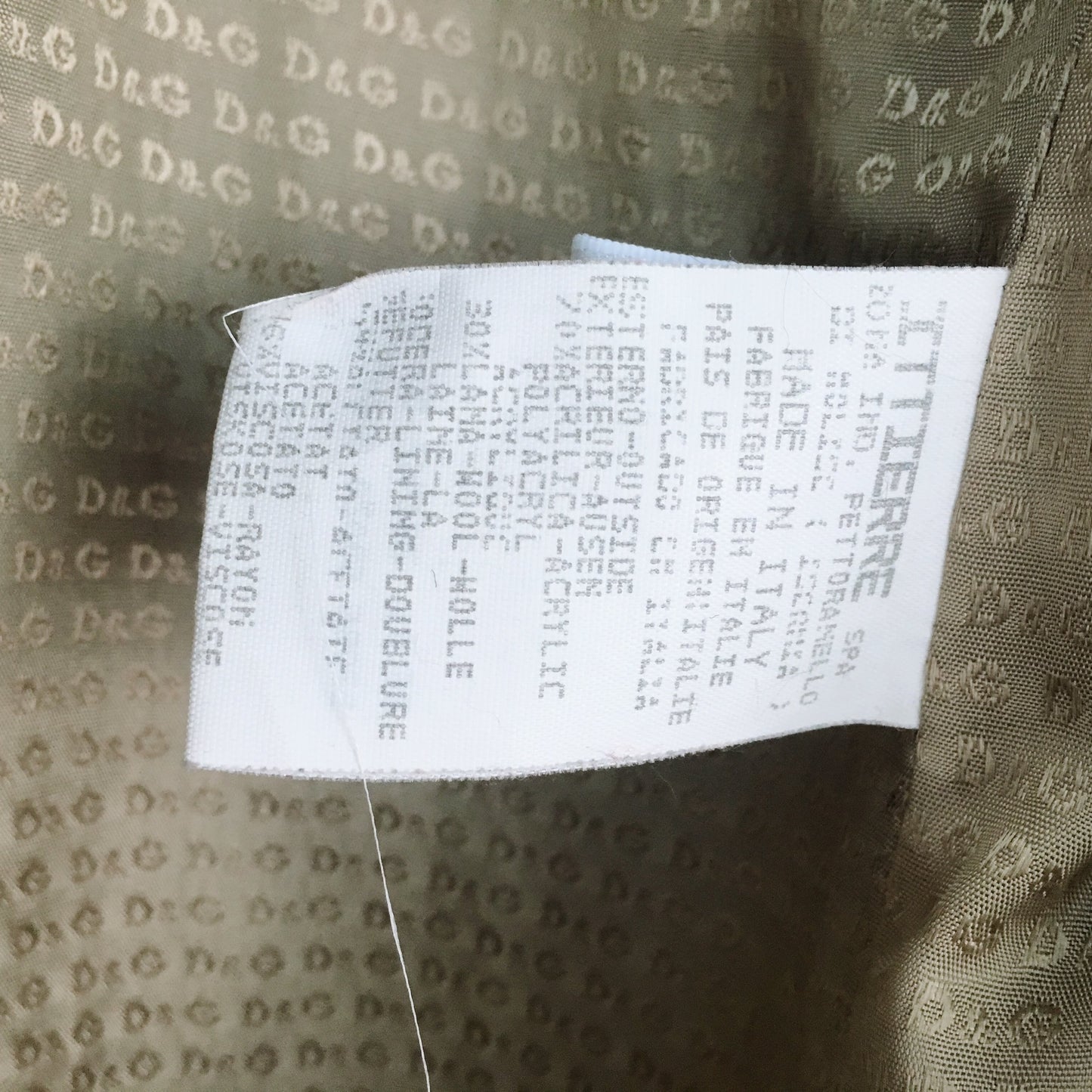 D&amp;G Wool Coat - size 28/42