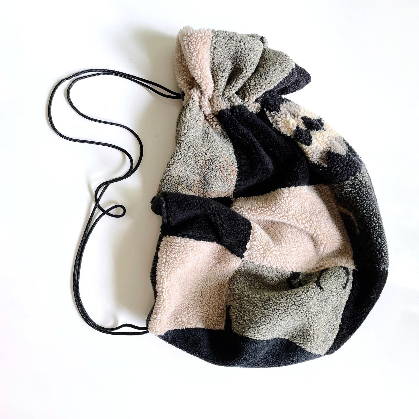 vintage danielle nault horse teddy fleece bag