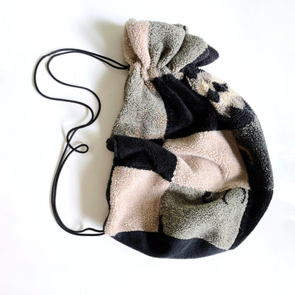 vintage danielle nault horse teddy fleece bag