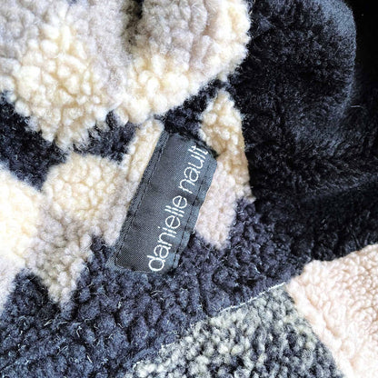 vintage danielle nault horse teddy fleece bag