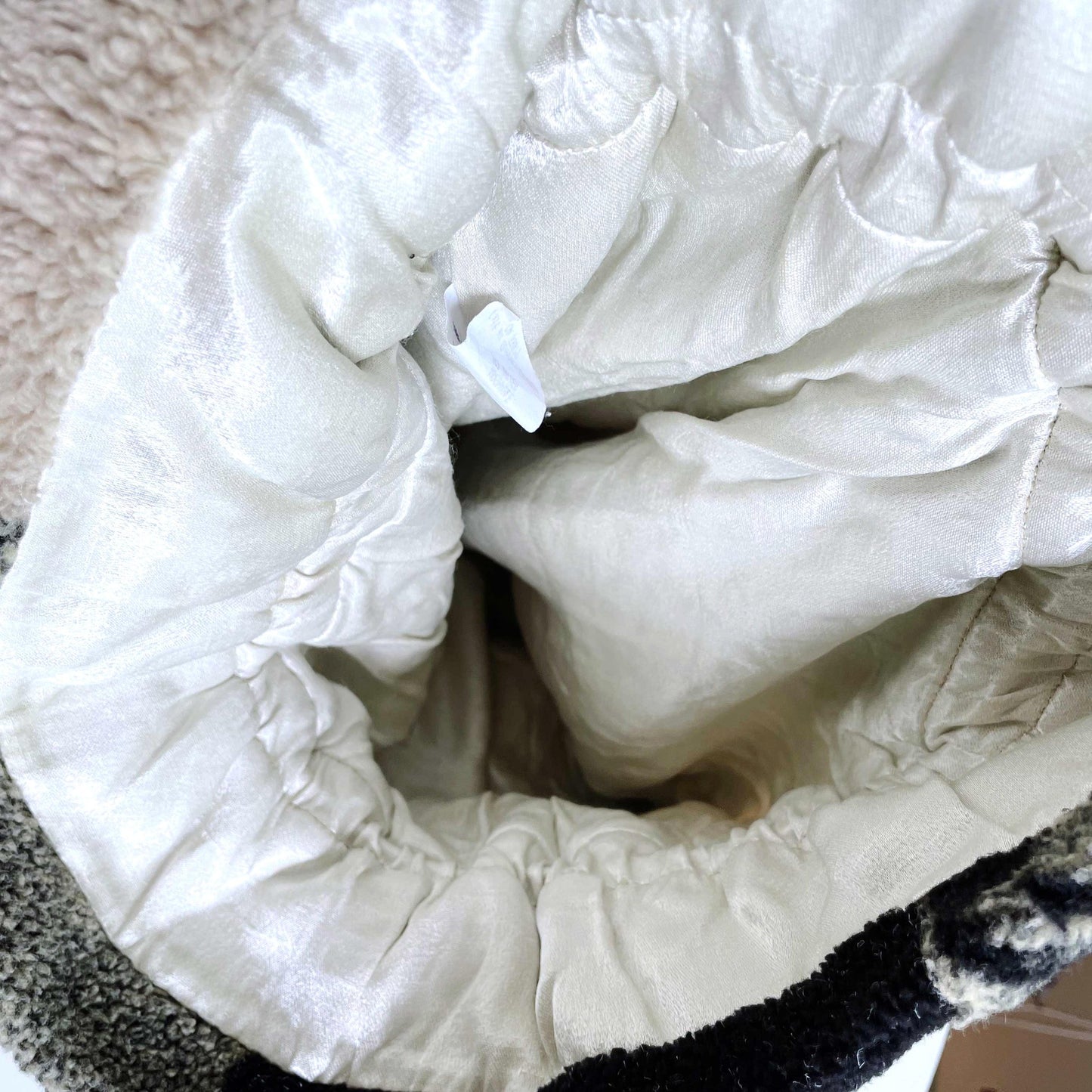 vintage danielle nault horse teddy fleece bag