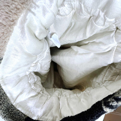 vintage danielle nault horse teddy fleece bag