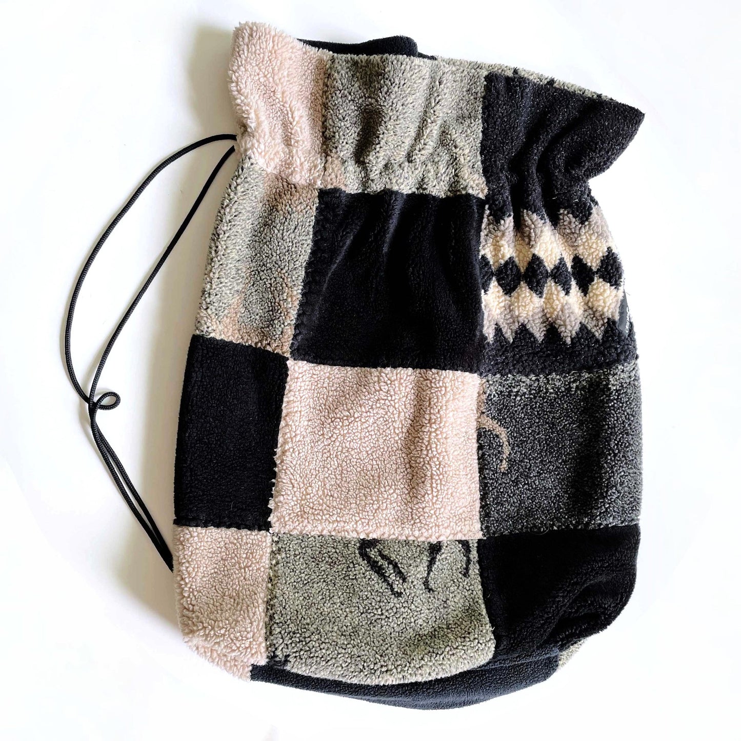 vintage danielle nault horse teddy fleece bag